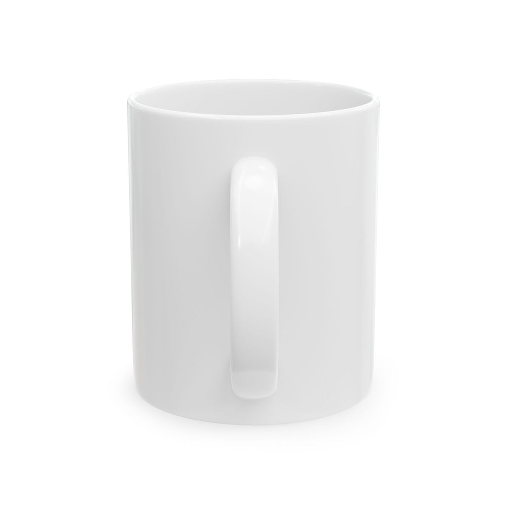 Cold Ski Mountains Mug | Skier Silhouette, Winter Adventure Ceramic Mug